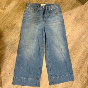 Madewell Wide-Leg Crop Jeans, Size 29